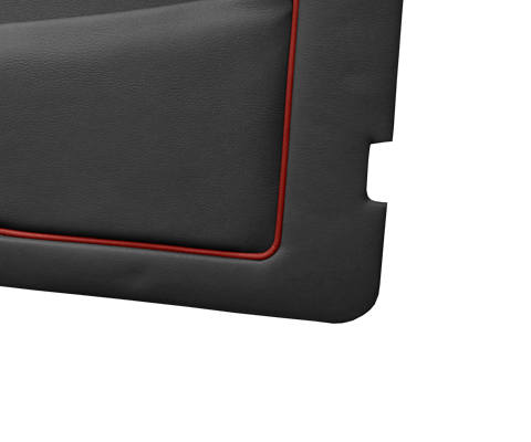 Black with Red Piping