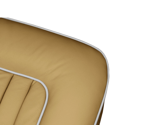 Biscuit with White Piping