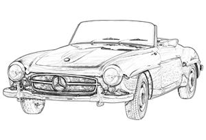 Mercedes SL W121 1955-1963 - Prestige Autotrim Products Ltd