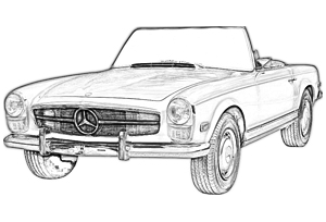 メルセデス SL W113 1963-1971 - プレステージオートトリムプロダクツ株式会社