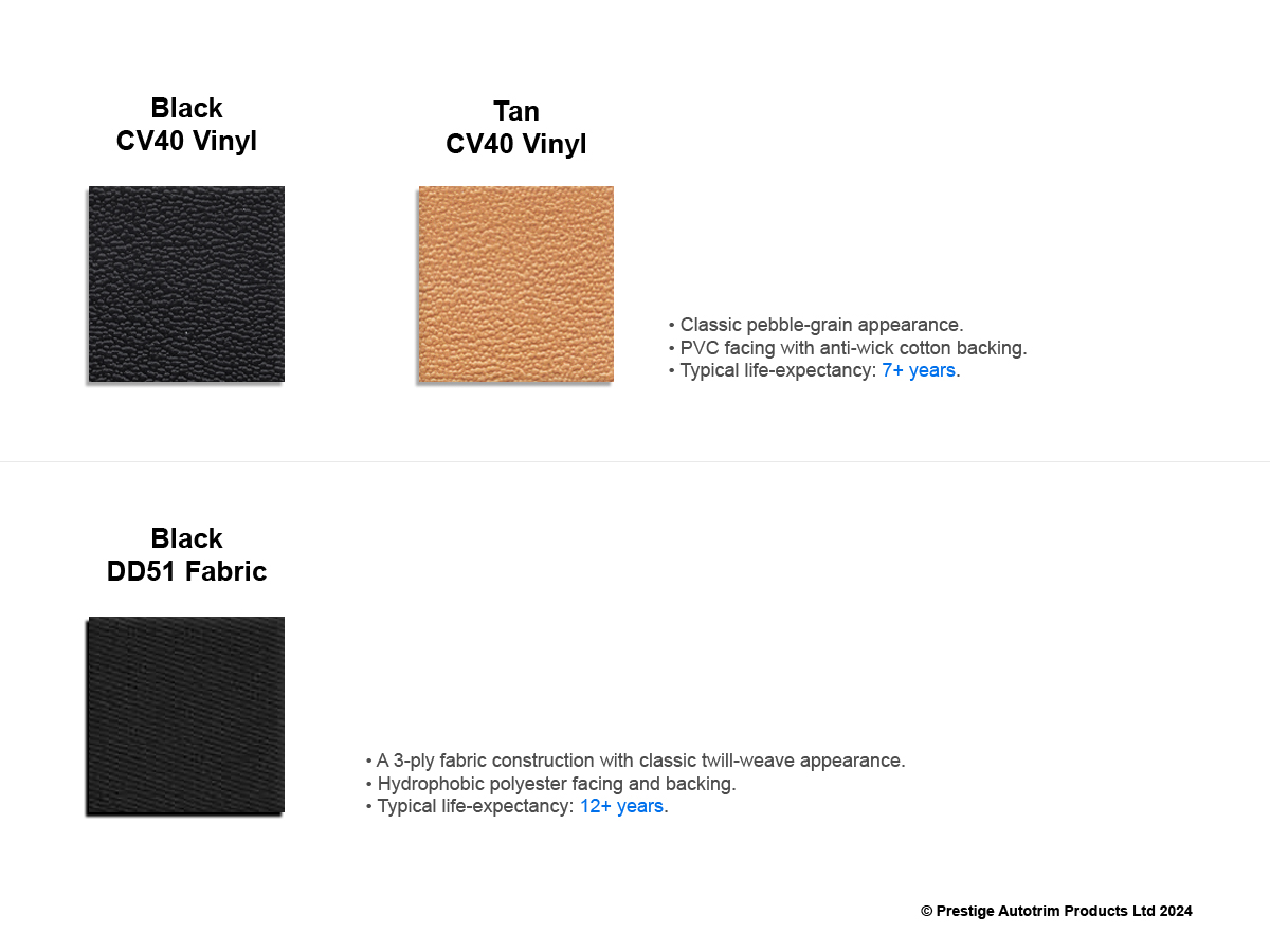 Cabriotex® Vinyl & Fabrics for Car Hoods, Convertible Tops, Soft Tops, Roofs, Tonneau Covers, Hood Covers | Prestige Autotrim Products Ltd