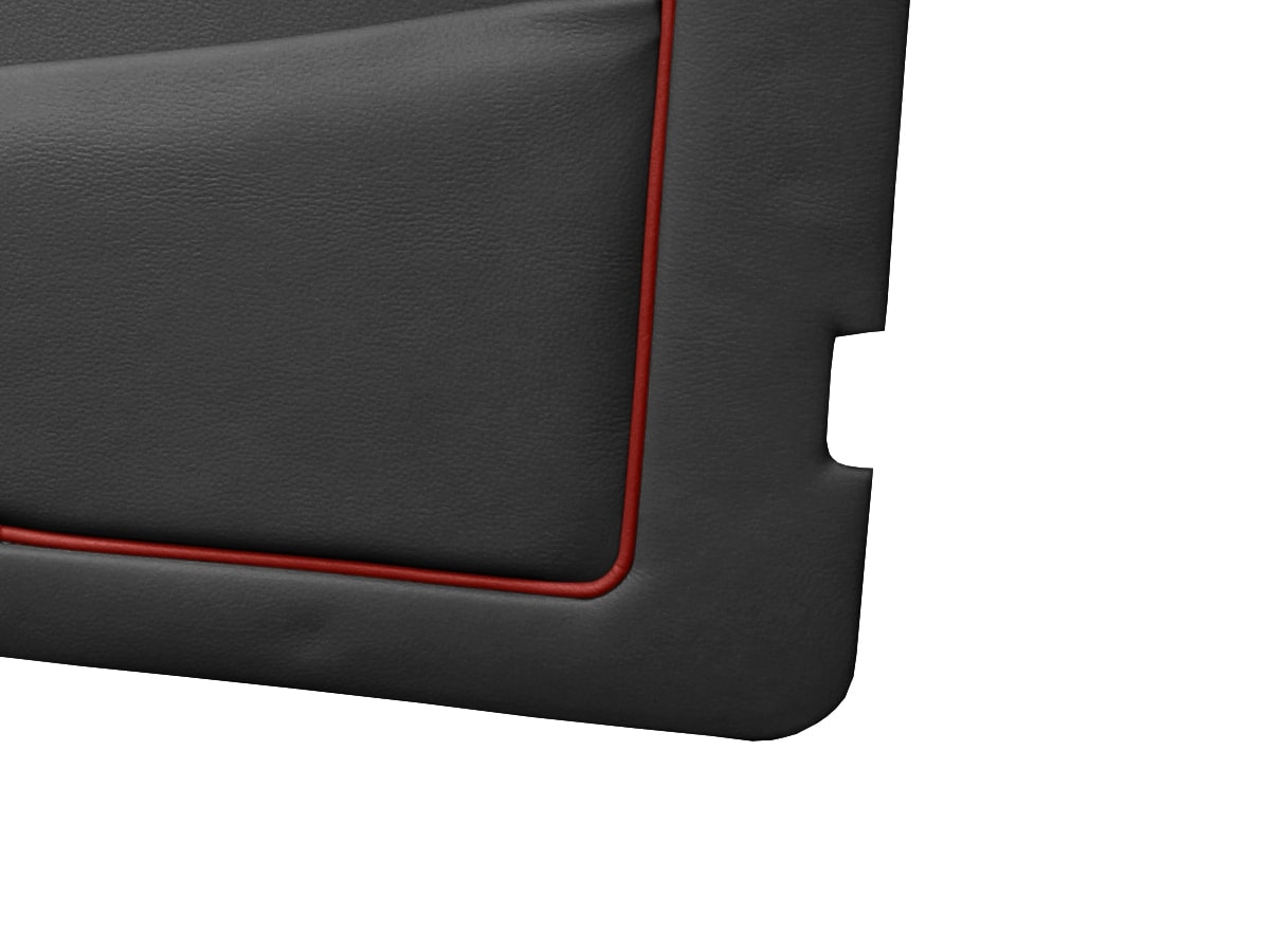 Black with Red Piping