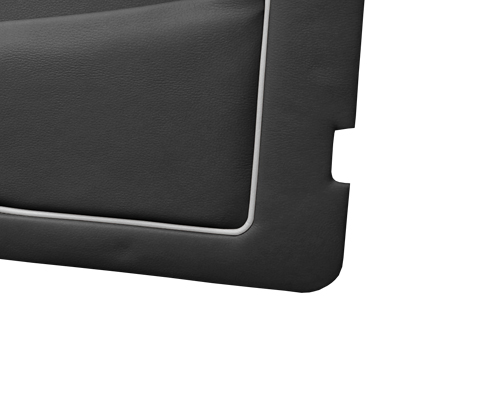 Black with Grey Piping