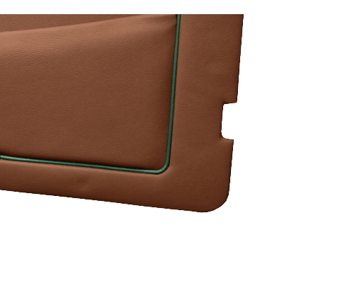 Hazelnut with Green Piping