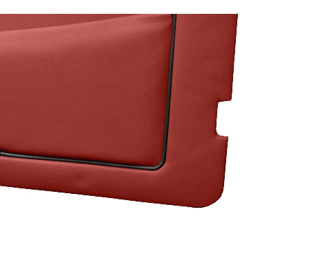 Red with Black Piping